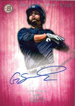 2014 Bowman Inception - Prospect Autographs Pink #PA-GS Gary Sanchez Front