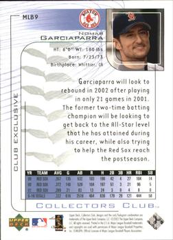 2002 Upper Deck Collectors Club #MLB9 Nomar Garciaparra Back