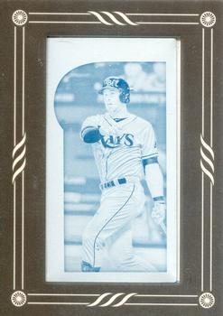 2015 Topps Gypsy Queen - Mini Framed Printing Plates Cyan #94 Evan Longoria Front