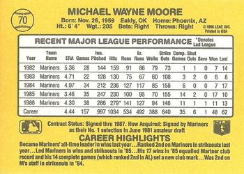 1987 Donruss #70 Mike Moore Back