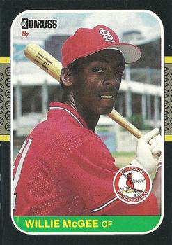 1987 Donruss #84 Willie McGee Front