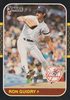 1987 Donruss #93 Ron Guidry Front