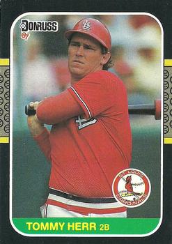 1987 Donruss #140 Tommy Herr Front