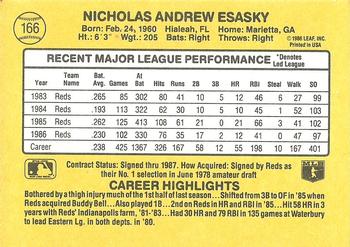 1987 Donruss #166 Nick Esasky Back