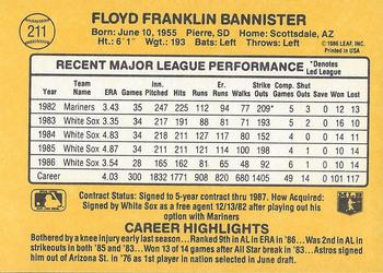 1987 Donruss #211 Floyd Bannister Back