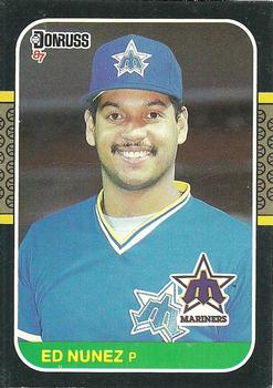 1987 Donruss #243 Ed Nunez Front