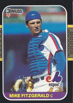 1987 Donruss #345 Mike Fitzgerald Front