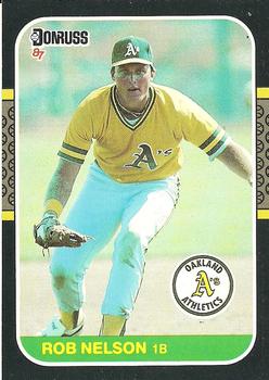 1987 Donruss #595 Rob Nelson Front