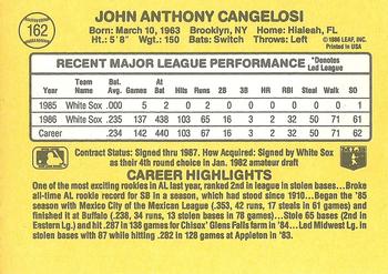 1987 Donruss #162 John Cangelosi Back