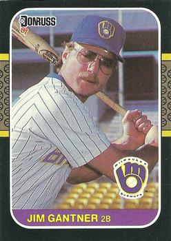 1987 Donruss #172 Jim Gantner Front