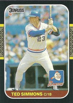 1987 Donruss #537 Ted Simmons Front