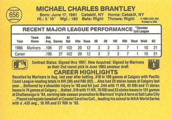 1987 Donruss #656 Mickey Brantley Back