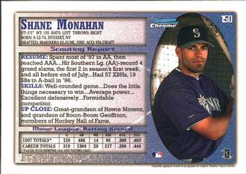 1998 Bowman Chrome #150 Shane Monahan Back