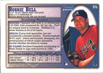 1998 Bowman Chrome #176 Robbie Bell Back