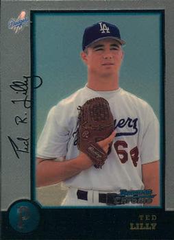1998 Bowman Chrome #183 Ted Lilly Front