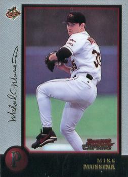 1998 Bowman Chrome #9 Mike Mussina Front