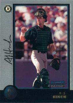 1998 Bowman Chrome #216 A.J. Hinch Front