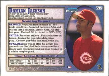 1998 Bowman Chrome #398 Damian Jackson Back