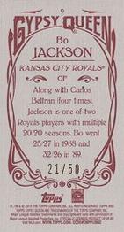2015 Topps Gypsy Queen - Mini Red #9 Bo Jackson Back