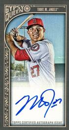 2015 Topps Gypsy Queen - Mini Autographs #MA-MT Mike Trout Front