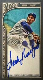 2015 Topps Gypsy Queen - Mini Autographs #MA-SK Sandy Koufax Front