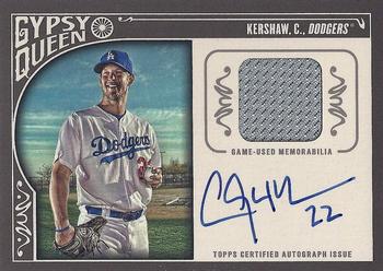 2015 Topps Gypsy Queen - Relic Autographs #AR-CK Clayton Kershaw Front