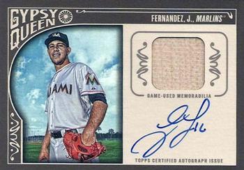 2015 Topps Gypsy Queen - Relic Autographs #AR-JF Jose Fernandez Front