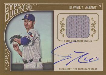 2015 Topps Gypsy Queen - Relic Autographs Gold #AR-YD Yu Darvish Front