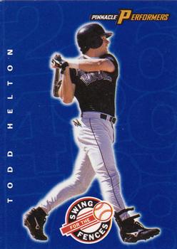 1998 Pinnacle Performers - Swing for the Fences Players #35 Todd Helton Front