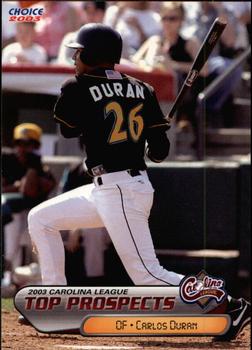 2003 Choice Carolina League Top Prospects #14 Carlos Duran Front