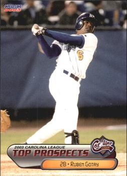 2003 Choice Carolina League Top Prospects #26 Ruben Gotay Front