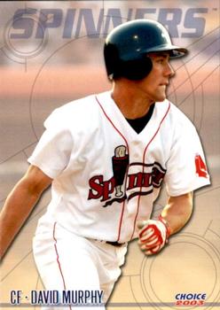 2003 Choice Lowell Spinners #10 David Murphy Front