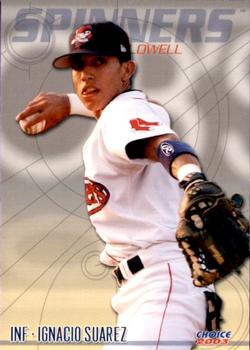 2003 Choice Lowell Spinners #13 Ignacio Suarez Front