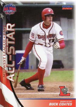2003 Choice Midwest League All-Stars #01 Buck Coats Front