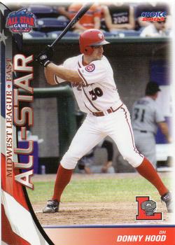 2003 Choice Midwest League All-Stars #02 Donnie Hood Front