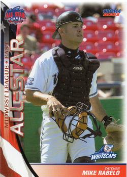 2003 Choice Midwest League All-Stars #10 Mike Rabelo Front