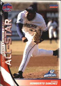 2003 Choice Midwest League All-Stars #12 Humberto Sanchez Front