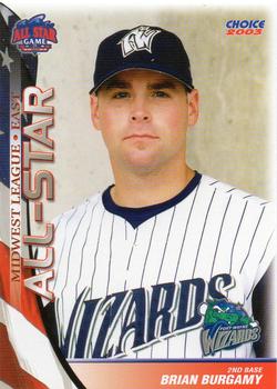 2003 Choice Midwest League All-Stars #17 Brian Burgamy Front