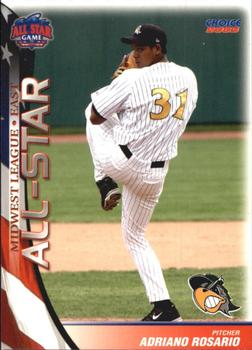 2003 Choice Midwest League All-Stars #34 Adriano Rosario Front