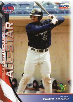 2003 Choice Midwest League All-Stars #35 Prince Fielder Front