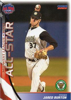 2003 Choice Midwest League All-Stars #44 Jared Burton Front