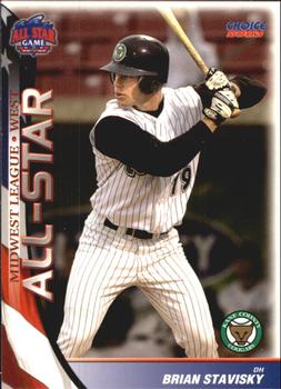 2003 Choice Midwest League All-Stars #49 Brian Stavisky Front