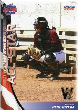 2003 Choice Midwest League All-Stars #60 Rene Rivera Front