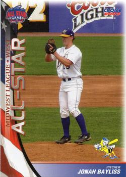 2003 Choice Midwest League All-Stars #67 Jonah Bayliss Front
