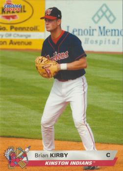 2003 Choice Kinston Indians #10 Brian Kirby Front