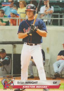2003 Choice Kinston Indians #28 Brian Wright Front