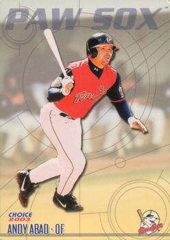 2003 Choice Pawtucket Red Sox #1 Andy Abad Front