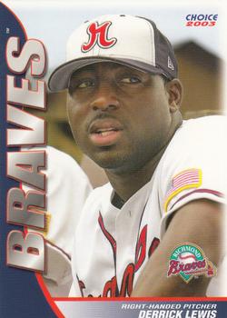 2003 Choice Richmond Braves #17 Derrick Lewis Front