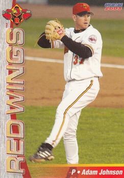 2003 Choice Rochester Red Wings #06 Adam Johnson Front