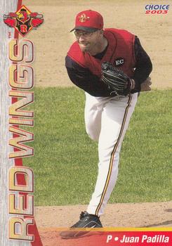2003 Choice Rochester Red Wings #09 Juan Padilla Front